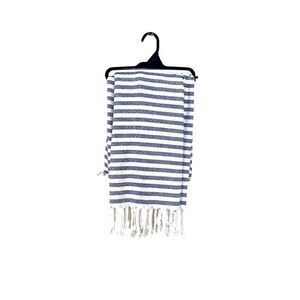 THRESHOLD Stripe Accent Cotton throw blanket 50” x 60”